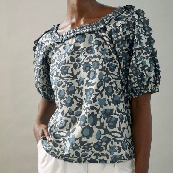 Anthropologie Jordan Ruffled Blouse - Picture 1 of 7